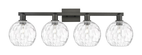 Innovations - 716-4W-BK-G1215-8 - Four Light Bath Vanity - Arcadia - Matte Black