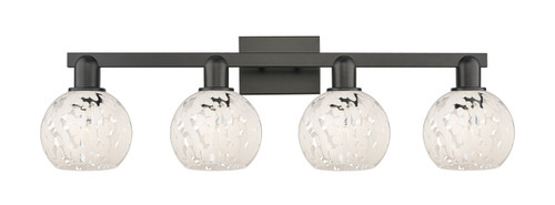 Innovations - 716-4W-BK-G1216-6WM - Four Light Bath Vanity - Arcadia - Matte Black