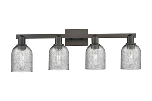Innovations - 716-4W-BK-G257 - Four Light Bath Vanity - Arcadia - Matte Black