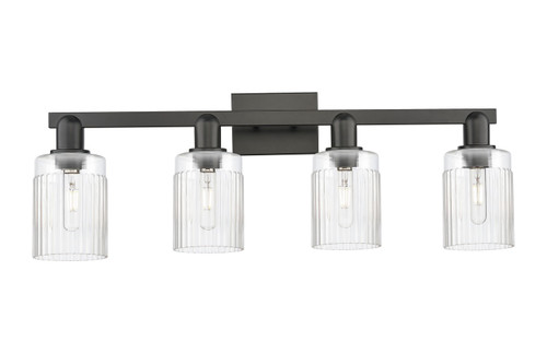 Innovations - 716-4W-BK-G342 - Four Light Bath Vanity - Arcadia - Matte Black