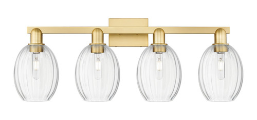 Innovations - 716-4W-SG-G459-6CL - Four Light Bath Vanity - Arcadia - Satin Gold