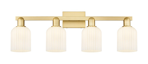 Innovations - 716-4W-SG-G559-5GWH - Four Light Bath Vanity - Arcadia - Satin Gold