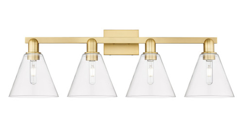 Innovations - 716-4W-SG-GBC-82 - Four Light Bath Vanity - Arcadia - Satin Gold