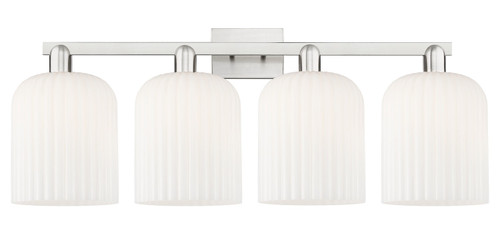 Innovations - 716-4W-SN-G559-8GWH - Four Light Bath Vanity - Arcadia - Brushed Satin Nickel