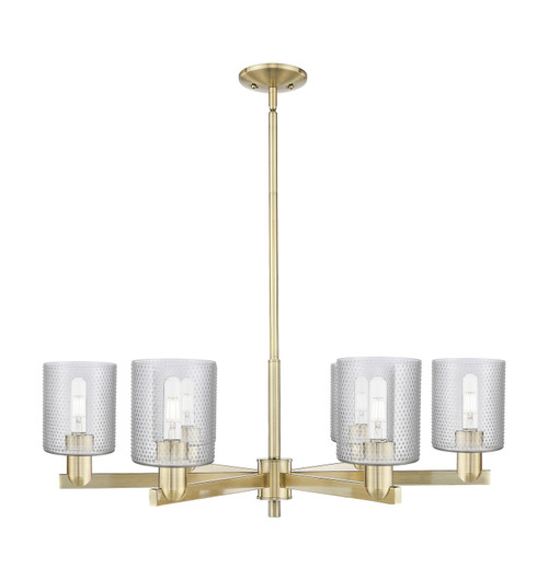 Innovations - 716-6CR-AB-G112 - Six Light Chandelier - Arcadia - Antique Brass