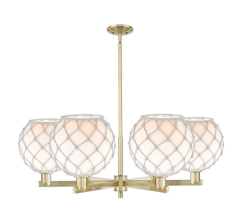 Innovations - 716-6CR-AB-G121-10RW - Six Light Chandelier - Arcadia - Antique Brass