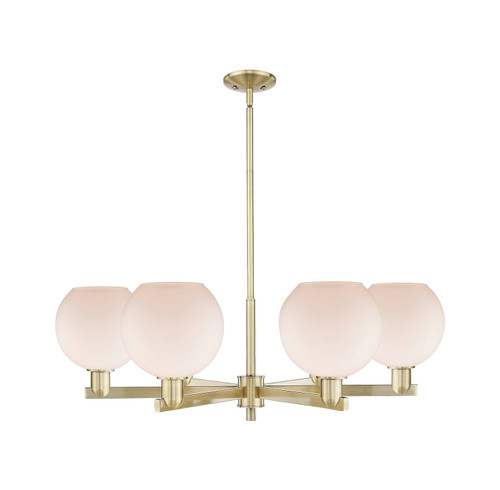 Innovations - 716-6CR-AB-G121-8 - Six Light Chandelier - Arcadia - Antique Brass