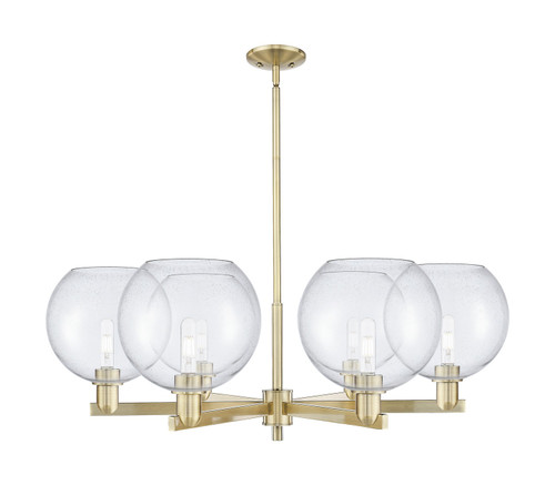 Innovations - 716-6CR-AB-G124-10 - Six Light Chandelier - Arcadia - Antique Brass