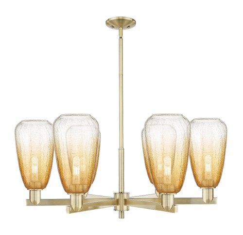 Innovations - 716-6CR-AB-G480-6AM - Six Light Chandelier - Arcadia - Antique Brass
