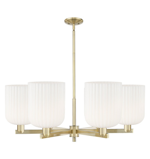Innovations - 716-6CR-AB-G559-8GWH - Six Light Chandelier - Arcadia - Antique Brass