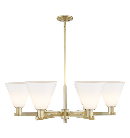 Innovations - 716-6CR-AB-GBC-81 - Six Light Chandelier - Arcadia - Antique Brass