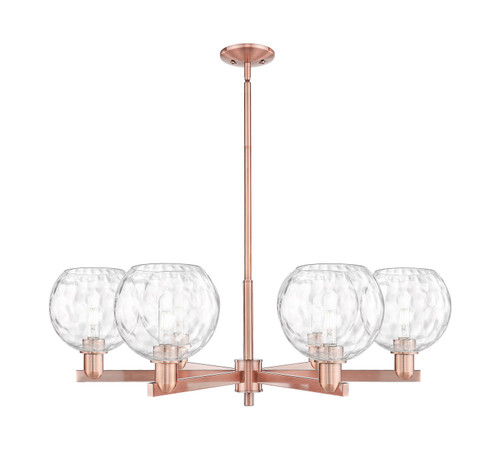 Innovations - 716-6CR-AC-G1215-8 - Six Light Chandelier - Arcadia - Antique Copper