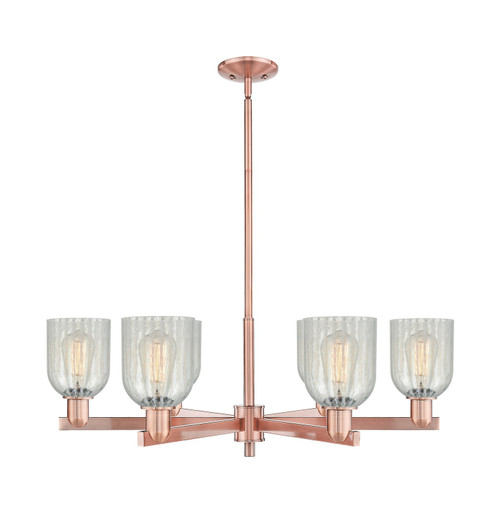 Innovations - 716-6CR-AC-G2511 - Six Light Chandelier - Arcadia - Antique Copper