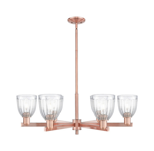 Innovations - 716-6CR-AC-G442 - Six Light Chandelier - Arcadia - Antique Copper