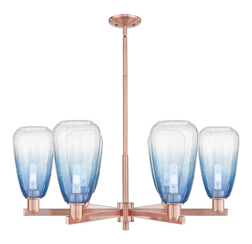 Innovations - 716-6CR-AC-G480-6SB - Six Light Chandelier - Arcadia - Antique Copper