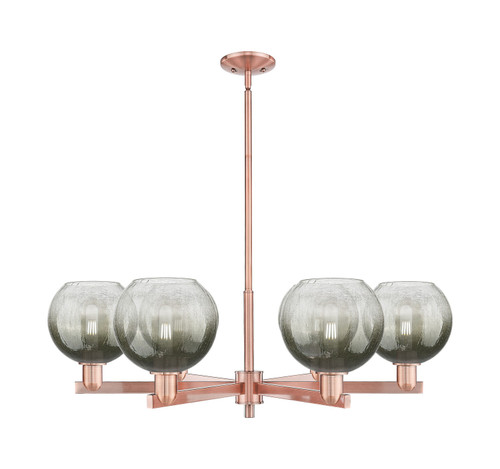 Innovations - 716-6CR-AC-G483-8SL - Six Light Chandelier - Arcadia - Antique Copper