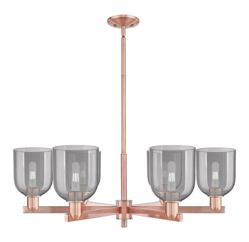 Innovations - 716-6CR-AC-G558-6SM - Six Light Chandelier - Arcadia - Antique Copper