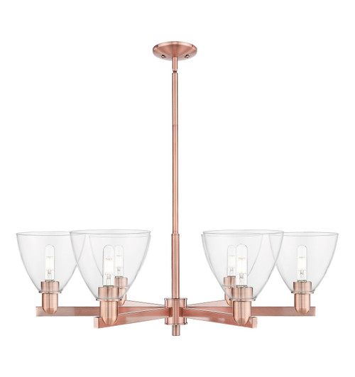 Innovations - 716-6CR-AC-GBD-752 - Six Light Chandelier - Arcadia - Antique Copper