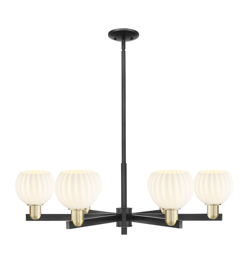 Innovations - 716-6CR-BAB-G1217-6WV - Six Light Chandelier - Arcadia - Black Antique Brass