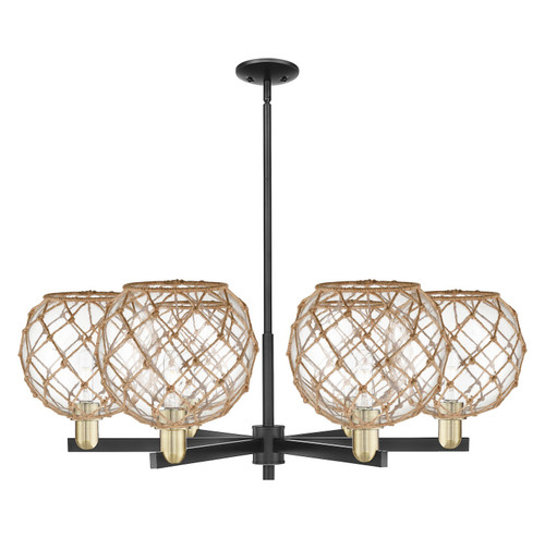Innovations - 716-6CR-BAB-G122-10RB - Six Light Chandelier - Arcadia - Black Antique Brass