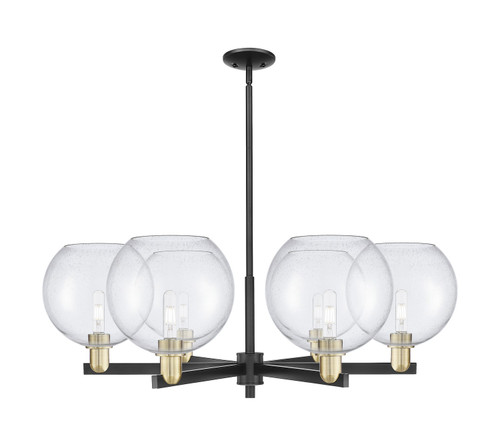 Innovations - 716-6CR-BAB-G124-10 - Six Light Chandelier - Arcadia - Black Antique Brass