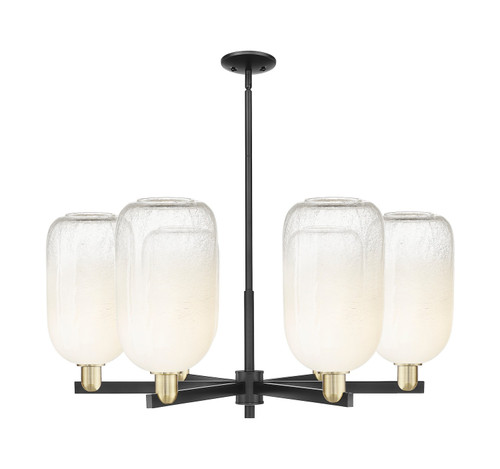 Innovations - 716-6CR-BAB-G482-7OP - Six Light Chandelier - Arcadia - Black Antique Brass
