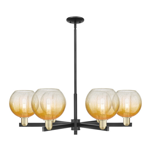 Innovations - 716-6CR-BAB-G483-8AM - Six Light Chandelier - Arcadia - Black Antique Brass