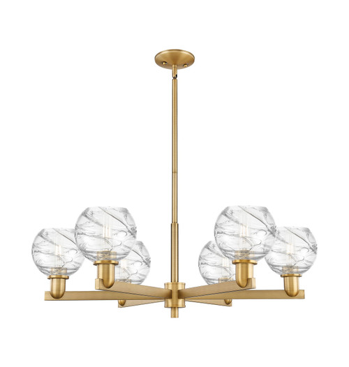 Innovations - 716-6CR-BB-G1213-6CL - Six Light Chandelier - Arcadia - Brushed Brass