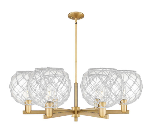 Innovations - 716-6CR-BB-G122-10RW - Six Light Chandelier - Arcadia - Brushed Brass