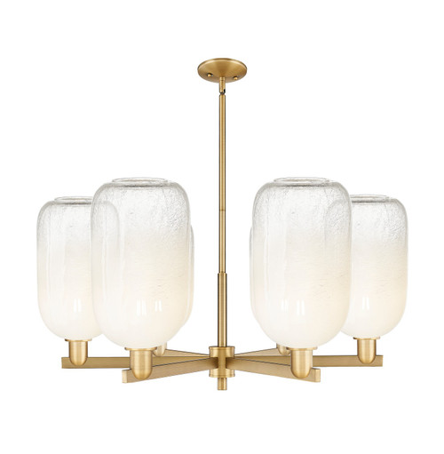 Innovations - 716-6CR-BB-G482-7OP - Six Light Chandelier - Arcadia - Brushed Brass