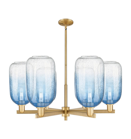 Innovations - 716-6CR-BB-G482-7SB - Six Light Chandelier - Arcadia - Brushed Brass