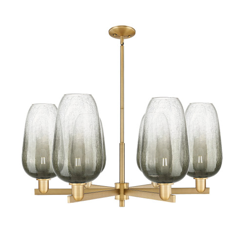 Innovations - 716-6CR-BB-G484-7SL - Six Light Chandelier - Arcadia - Brushed Brass