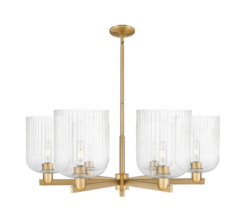Innovations - 716-6CR-BB-G559-8SDY - Six Light Chandelier - Arcadia - Brushed Brass