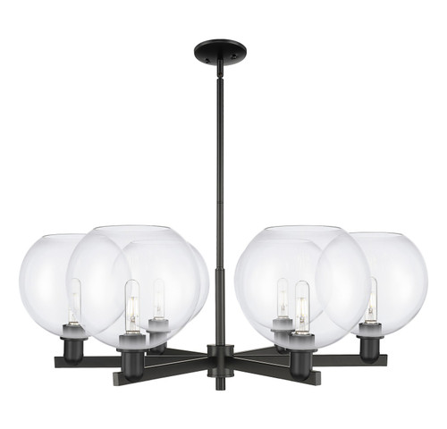 Innovations - 716-6CR-BK-G122-10 - Six Light Chandelier - Arcadia - Matte Black
