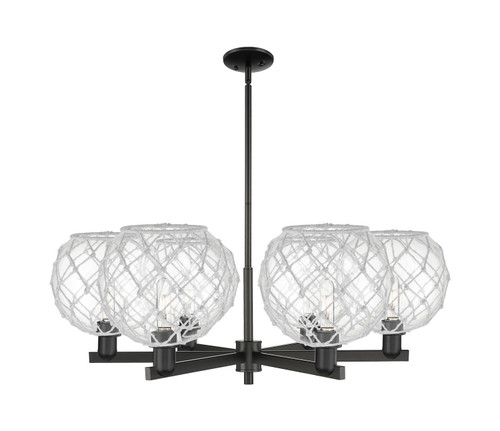 Innovations - 716-6CR-BK-G122-10RW - Six Light Chandelier - Arcadia - Matte Black