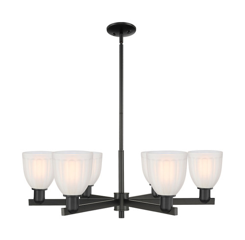 Innovations - 716-6CR-BK-G441 - Six Light Chandelier - Arcadia - Matte Black