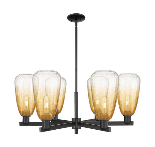 Innovations - 716-6CR-BK-G480-6AM - Six Light Chandelier - Arcadia - Matte Black