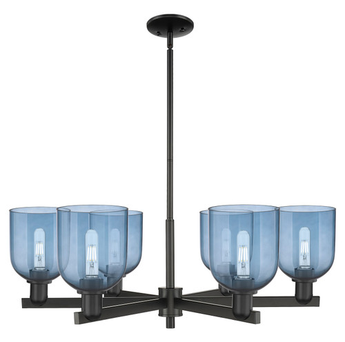 Innovations - 716-6CR-BK-G558-6BL - Six Light Chandelier - Arcadia - Matte Black