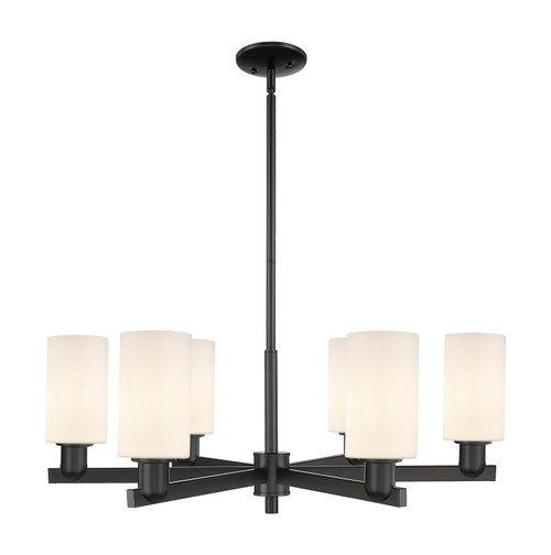 Innovations - 716-6CR-BK-G801 - Six Light Chandelier - Arcadia - Matte Black