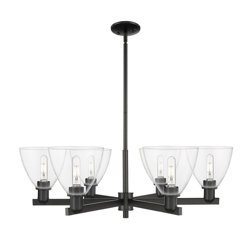 Innovations - 716-6CR-BK-GBD-752 - Six Light Chandelier - Arcadia - Matte Black