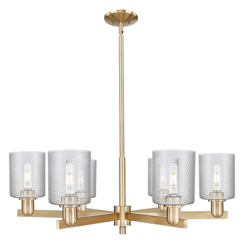 Innovations - 716-6CR-CB-G112 - Six Light Chandelier - Arcadia - Champagne Bronze