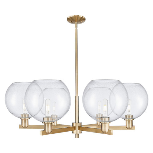Innovations - 716-6CR-CB-G124-10 - Six Light Chandelier - Arcadia - Champagne Bronze