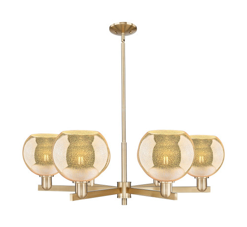 Innovations - 716-6CR-CB-G128-8 - Six Light Chandelier - Arcadia - Champagne Bronze