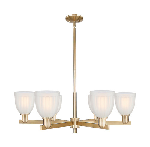 Innovations - 716-6CR-CB-G441 - Six Light Chandelier - Arcadia - Champagne Bronze