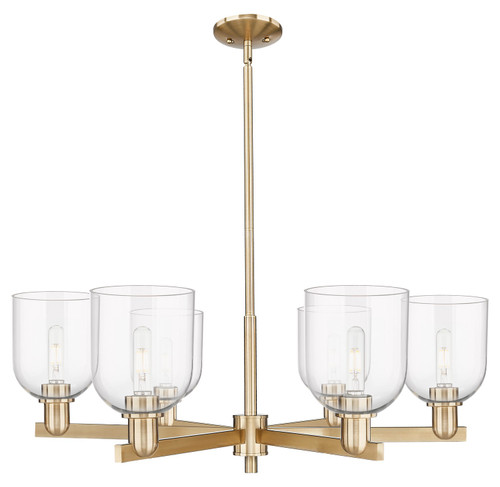 Innovations - 716-6CR-CB-G558-6CL - Six Light Chandelier - Arcadia - Champagne Bronze