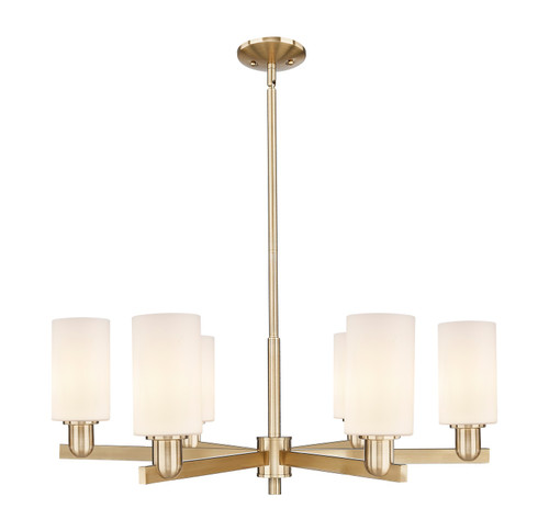 Innovations - 716-6CR-CB-G801 - Six Light Chandelier - Arcadia - Champagne Bronze