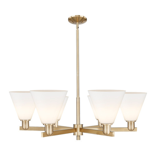 Innovations - 716-6CR-CB-GBC-81 - Six Light Chandelier - Arcadia - Champagne Bronze