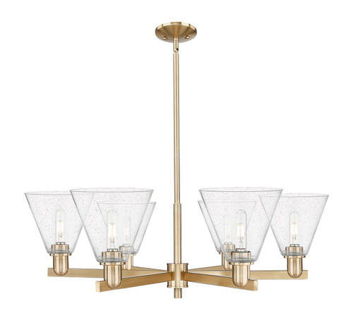 Innovations - 716-6CR-CB-GBC-84 - Six Light Chandelier - Arcadia - Champagne Bronze