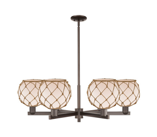 Innovations - 716-6CR-OB-G121-8RB - Six Light Chandelier - Arcadia - Oil Rubbed Bronze