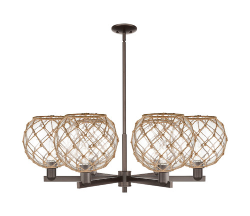 Innovations - 716-6CR-OB-G122-10RB - Six Light Chandelier - Arcadia - Oil Rubbed Bronze